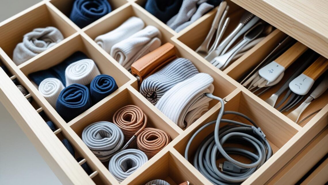 Gavetas Organizadas: Praticidade e Espaço com Simples Organizadores!